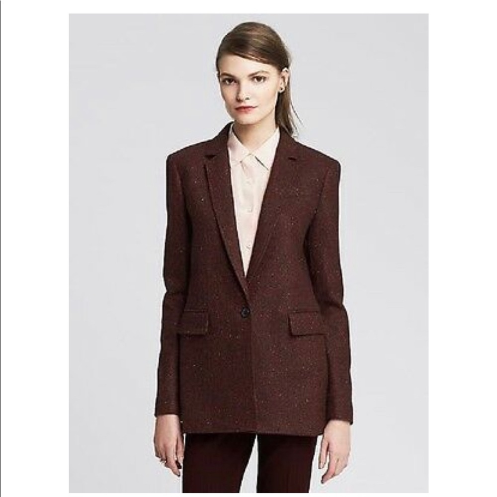 Banana Republic Burgundy Blazer